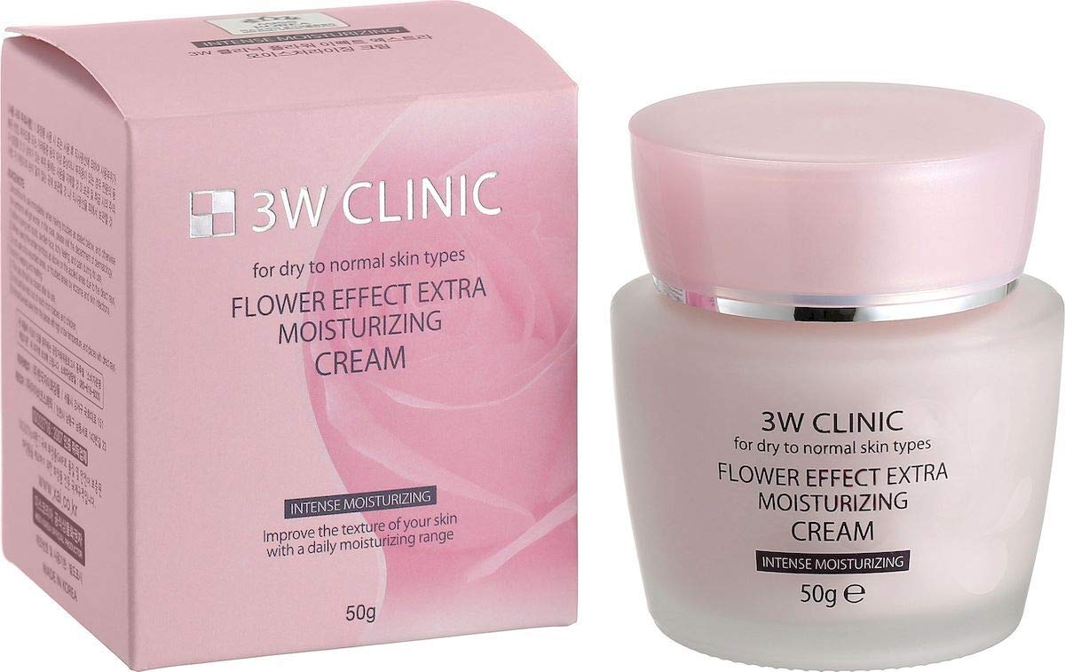 3W Clinic Flower Effect Extra Moisturizing Cream